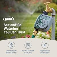 Orbit Programmable Digital Hose Watering Timer - 1 Outlet - Battery Powered - with LCD Screen - Built-in Rain Delay - Water-Resistant - 62061 — image 3