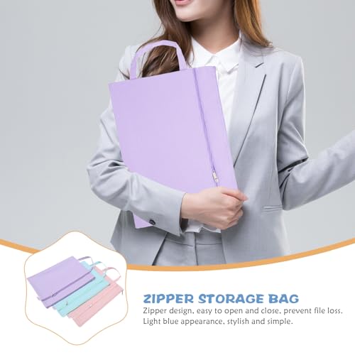 3 Bolsas Cierre A4 Impermeables de Gran Capacidad para Proteger Documentos 3