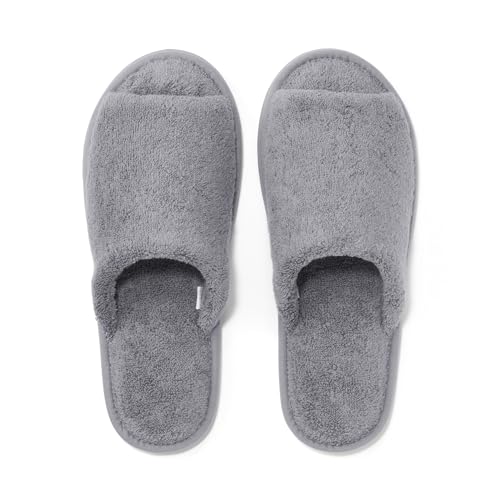 [無印良品] スリッパ 洗える綿パイルスリッパ・前あき 84936722 チャコールグレー M (22.5~25cm)のサムネイル