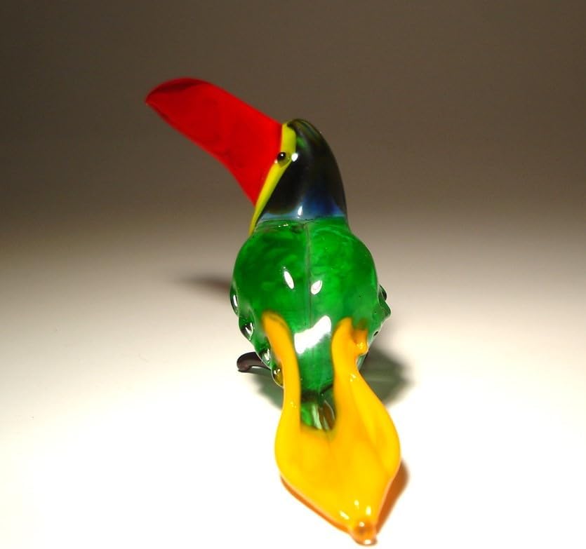 Miniatura 3 de Figura de cristal soplado de pájaro de tucán