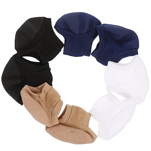 PLAFOPE Comfortable Gel Heel Socks for Women Toeless Cracked Heel Protection Socks Breathable