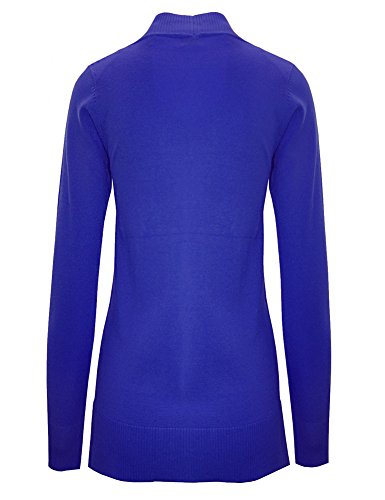 Image of Cielo Women's Solid Basic Open Front Pockets Knit Sweater Cardigan
