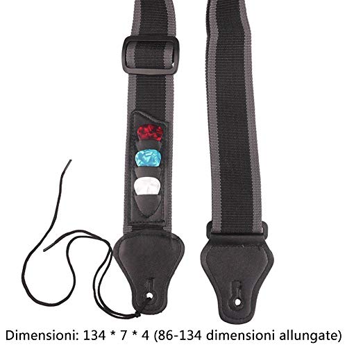 Sangle de Guitare, Extrémité en Cuir, Sangle de Guitare Réglable, Convient aux Guitares électriques, Acoustiques et… - Les Beatles, Paul McCartney, John Lennon, RIngo Starr, George Harrison Sangle de Guitare, Extrémité en Cuir, Sangle de Guitare Réglable, Convient aux Guitares électriques, Acoustiques et… – Image 4