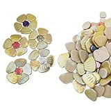 【Paket enthalten】 500 g Blumen-Keramik-Mosaikfliesen verpackt in einem PP-Beutel, können grob zu 18-20 Blumen zusammengebaut werden. Aufgrund der schillernden Keramik-Mosaikfliesen unterscheiden sich die Farben aus jedem Blickwinkel.