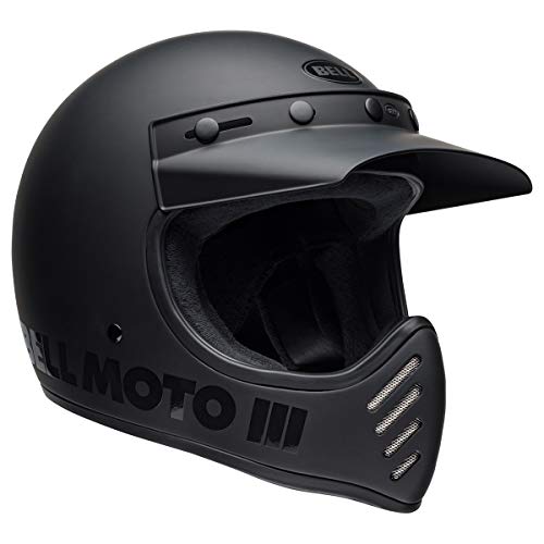 Bell Moto-3 Helmet (Matte/Gloss Black Classic - Large) #TOP1