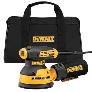 DEWALT Random Orbit Sander, Variable Speed, 5-Inch (DWE6423), Power Source Corded Electric