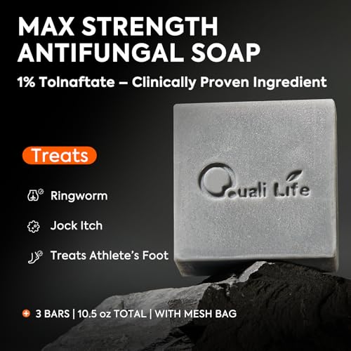 3 Pack, Antifungal Black Soap with Charcoal - image 2