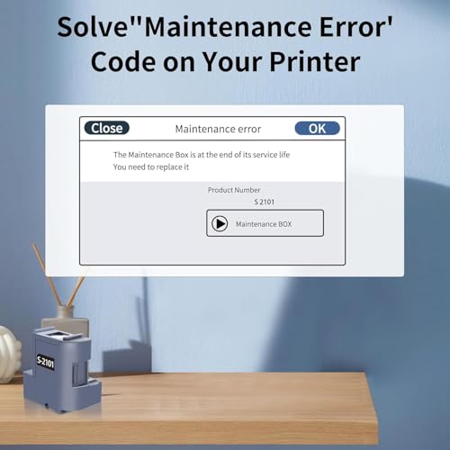 Image of S2101 S210125 C13S210125 SC23MB Maintenance Box Replacement for Surecolor SC-F170 SC-F160 SC-F100 SC-F130 SC-F150 Printers (SC23MB /S2101 Maintenance Cartridge)