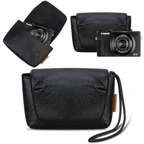 Funda de cuero para cámara Canon PowerShot G7 X miniatura 1