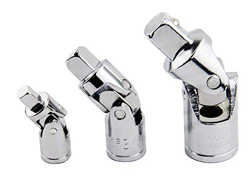 Leadrise 3pc Swivel Universal Joint Air Impact Socket Set Sizes =1/2