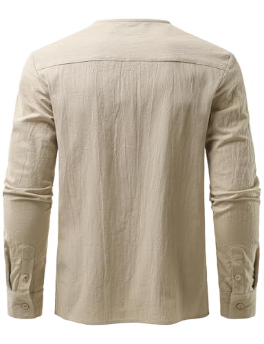 Image of JOGAL Mens Renaissance Shirt Medieval Pirate Viking Halloween Costume Gothic Steampunk Retro Long Sleeve Lace Up Shirts