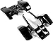 HECASA Front + Rear Fenders Compatible with 1987-2006 Yamaha Banshee 350 (YFZ350) Black Front & Rear Fender