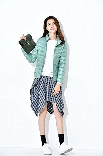 最安値 Bliss ダウンジャケット レディース ウルトラライト ダウン コート 軽量 防風 防寒 ライトダウン 3 Xl 襟 ベビーグリーンの価格比較