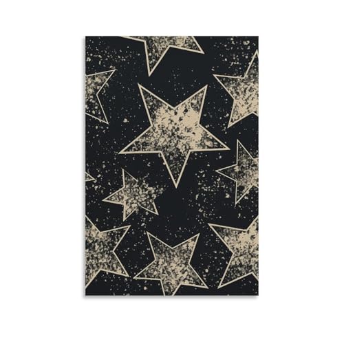 Impression sur toile avec étoiles haute définition pour tableau mural salon