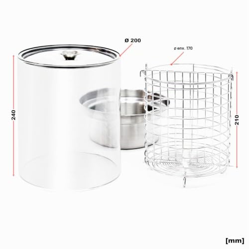 Wiltec Machine à hot dog – 260 x 290 x 380 mm – – avec Bocal à vapeur – Chauffe saucisses Œufrier Cuiseur Appareil de chauffag - vue 6