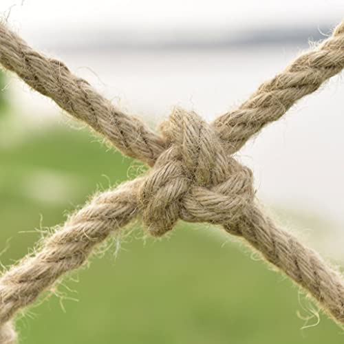 NAIAWAN Dekoration Sports Bar Jute Hanfseil Netting, Spielplatz-Kletternetz Für Kinder, Baumhaus-Kletter-Kindersicherheitsnetz Schutznetz Für Balkongeländer Cargo-Fallschutznetz Cover