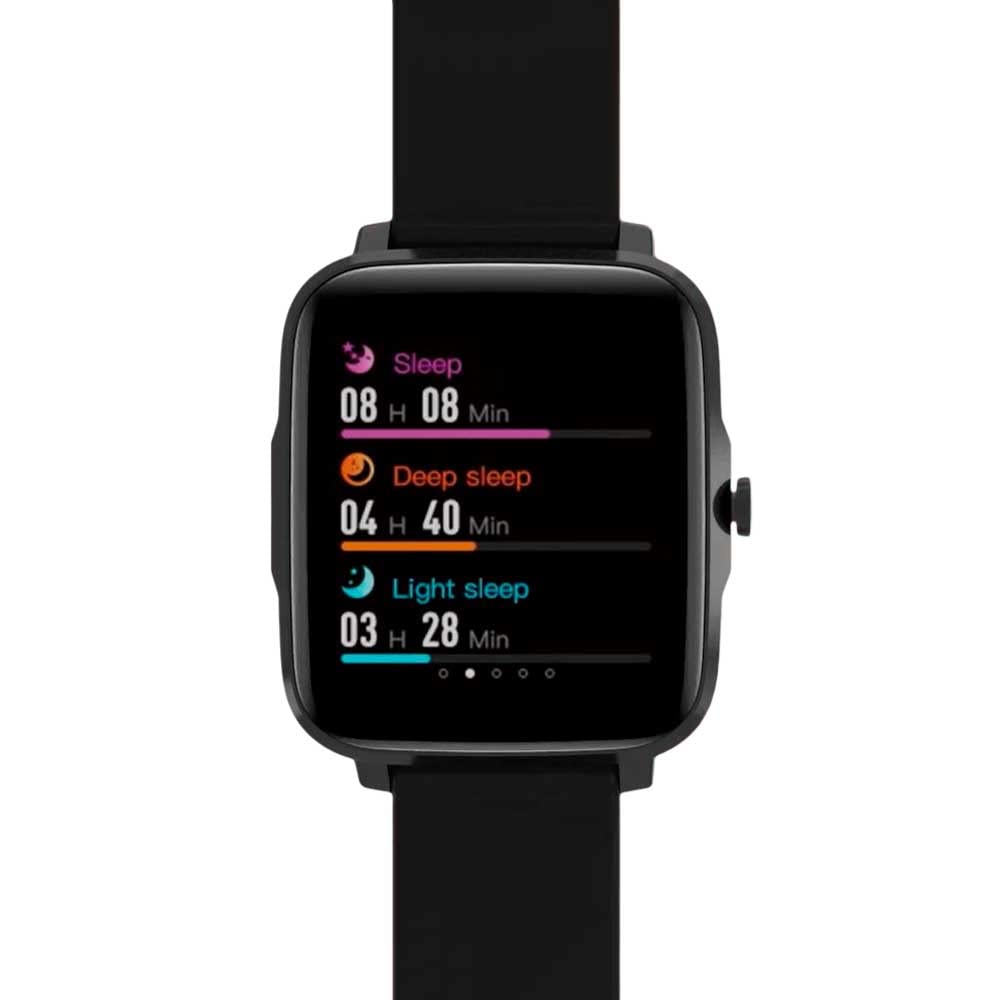 PRIXTON Pulsera de Actividad Smartband AT803T con Bluetooth, Termómetro y Presión Arterial, Pantalla 1.54''