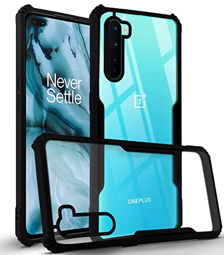 Image of Jkobi Hard PC Crystal Bumper Shockproof Back Cover Case for OnePlus Nord with Camera Protection (Matte Black)