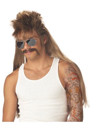 California Costumes Teen Boys Mississippi Mudflap Wig & Moustache Adult Sized Costumes Beige One Size US