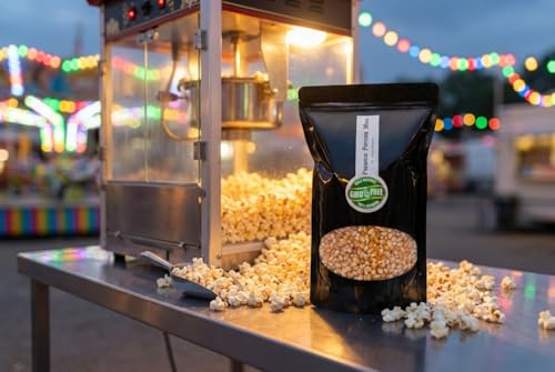 Hopser Food Fun Premium Butterfly Popcorn Mais 1000g XL 1:46 Popvolumen mit Aromaschutzverpackung GMO Frei