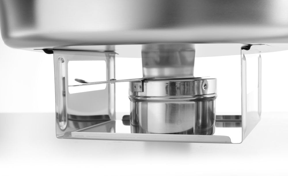 HENDI Suppen Chafing Dish, Suppenbehälter hat 2 Griffe, Deckel hat eine praktische Löffelaussparung, Warmhaltebehälter, Speisewärmer, Behälter, 10L, ø420x(h)380mm, Edelstahl