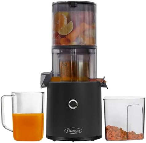 Omega Effortless Batch Cold Press Juicer - Hands Free Vegetable a...