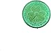 DIYASY St. Patrick's Shamrock Good Luck Coins,144 Pcs Plastic 3-Leaf Clover Coins Green and Gold Pocket Token Charm Coin for St. Patrick's Day Décor