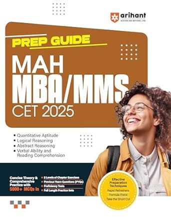 Arihant PREP Guide MAH MBA/MMS CET 2025 Latest Edition | Quant | LR | Abstract Reasoning | VARC