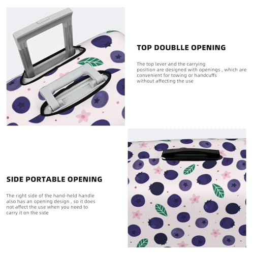 Travel Luggage Cover Protector - Cute Blueberry No.1017 Washable Suitcase Covers For 18-32 Inch Luggage3
