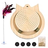 😼【SCHÜTZT DEINE MÖBEL】Kratzt Ihre Katze an Ihren schönen Möbeln und Wänden? Der kratzspielzeug mit integrierten Spielbällen lässt deine Katze die natürlichen Kratzgewohnheiten ausleben.