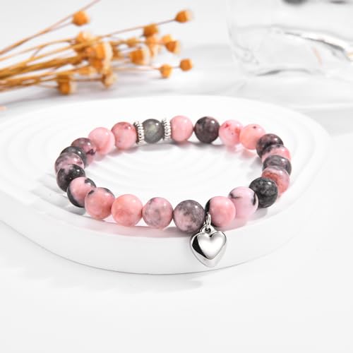 Image of Mothers Day Gifts for Sister, Graduation Back to School Christmas Valentines Day Easter Stocking Basket Stuffers Birthday Gifts Beaded Bracelet Jewelry Gifts for Sister Women Teen Tween Girls Her