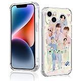 MMYAJT BTS Hearts Phone Case Compatible with iPhone 14 13 12 11 Plus Pro Max Mini Xr Xs Max, Aesthet