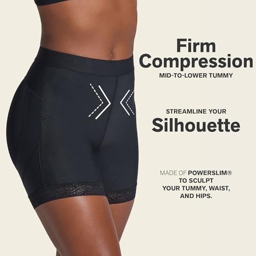 Image of Leonisa Lift Sculpt Shapewear Shorts for Women, Mid-Rise Shaper Shorts with Tummy Control and Butt Lifter Support
