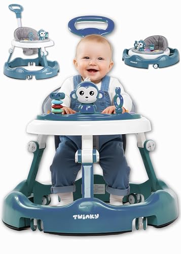 Impara a camminare in sicurezza: Il nostro girello neonato 6-12 mesi Twinky Learning Walker offre la massima sicurezza per imparare a camminare. Grazie al telaio spazioso, il tuo bambino potrà muoversi senza urti o cadute