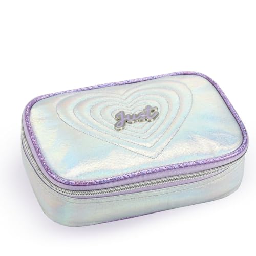 Genérico Estojo Box Escolar Juvenil Metalizado LILAS