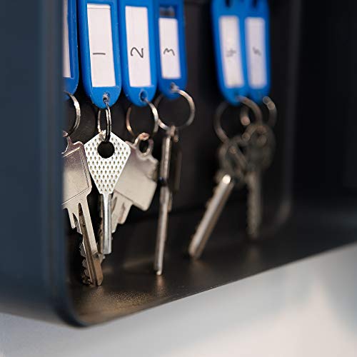 Key Colour Insert TRIXES Pack of 50 Plastic Colour Coded Key Tags with Paper Inserts ...