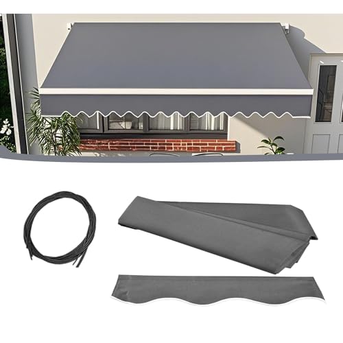 Générique Toile de Remplacement pour Store banne de terrasse rétractable avec Volant, Toit...