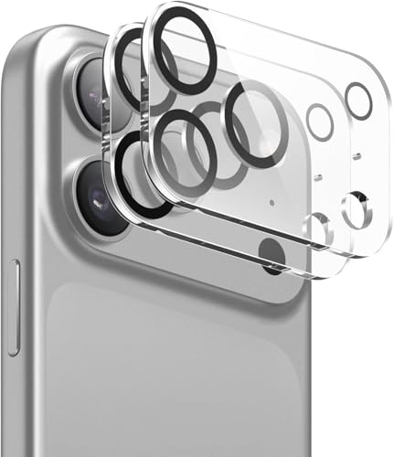 Image of CLITZ 2 Pack Camera Lens Protector for iPhone 17 Pro Max (6.9 inch), 9H Tempered Glass Camera Lens Cover, Scratch Resistant, Anti-Fingerprint, HD Clear, Bubble Free Easy Installation, Case Friendly Full Coverage Protection