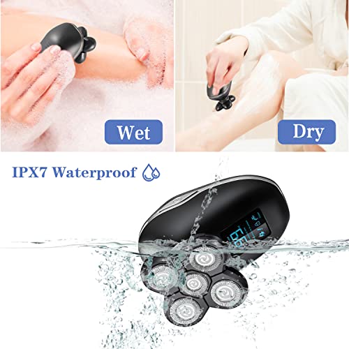 Netb 5 In 1 Women Razor For Legs Bikini Face Underarm Body,Painless Electric Shaver For Women With Led Display,Waterproof Lady Shavers Electric Rechargeable Hair Trimmer #TOP2