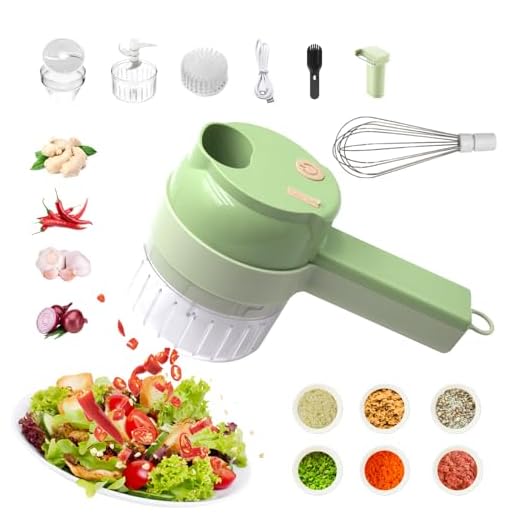 AXEDAES 4-in-1 Portable Vegetable Cutter