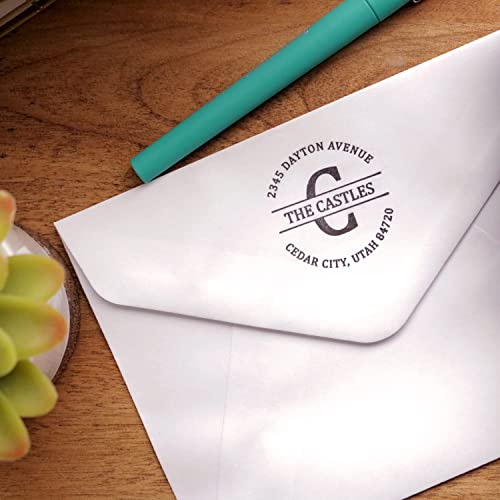 Custom Address Stamp, Self-Inking Monogram Address Stamp, Personalized Address Stamp #TOP5