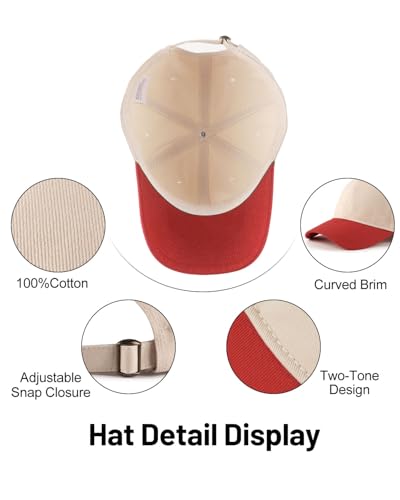 Image of XXL Baseball Cap For Big Heads, Soft Crown Washed Dad Hat, Oversized Denim Cap For Men Women Golf, Travel, Daily Wear