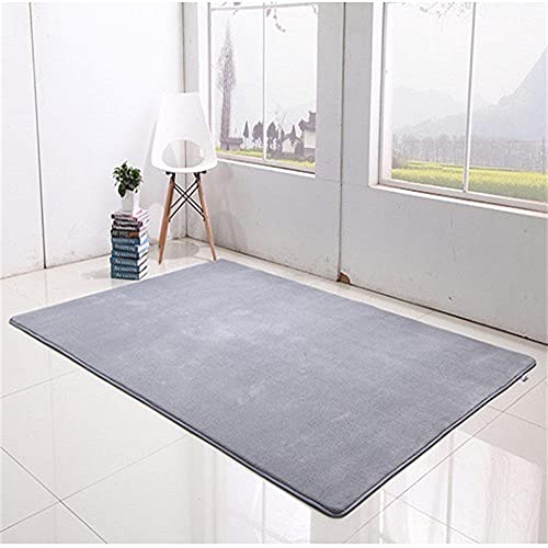 Tapis salon moderne gris 200 cm LUNEZY à poils courts
