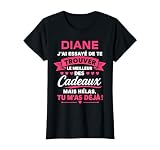 Blague Diane drôle Humour prénom personnalisé Diane T-Shirt