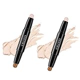 Magik 2 Pack 2 in 1 Highlight Contour Duo Shadow Bronzer Makeup Cream Face Eye Chin Chic Pen (Classi