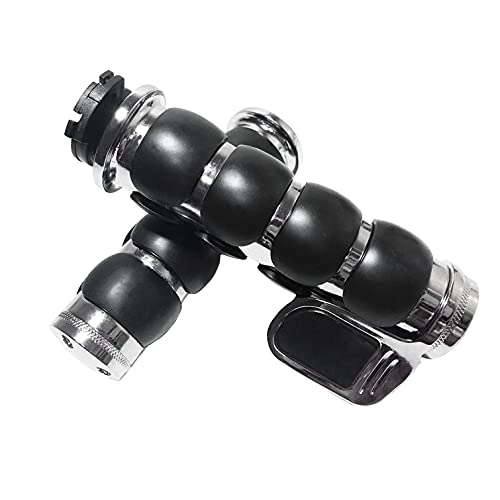 Poignées 22 mm antidérapantes Motl réduisant les vibrations pour custom et chopper