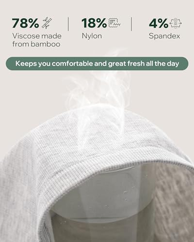 BAMBOO COOL Women's Underwear Soft Lace Panties Mid Waisted Seamless Briefs Moisture Wicking Stretchy 6 Pack3