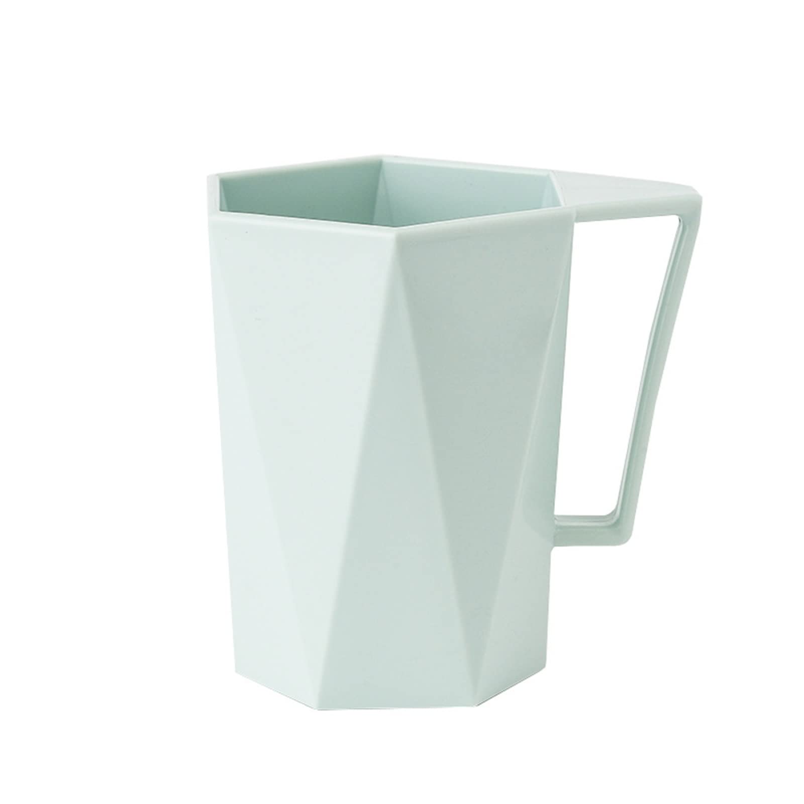JINGYAN Toothbrush Holders Geometric cup toothbrush holder wash and drink home bathroom tooth and bath(Mint Green)