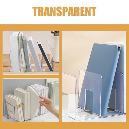 Support de Livres Transparent pour une bibliothèque salon épurée