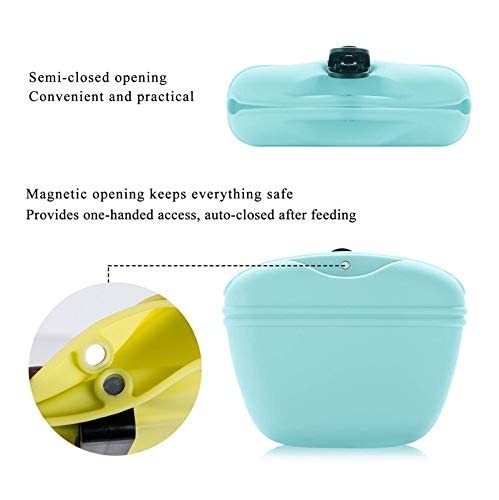 Dog Silicone Treat Pouch Feeder Puppy Bag Clip Waist Pack Accessories Toys Pets pet Bowl Goods Training for Large Small Dogs 2